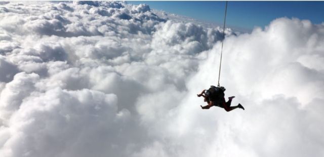  En las nubes