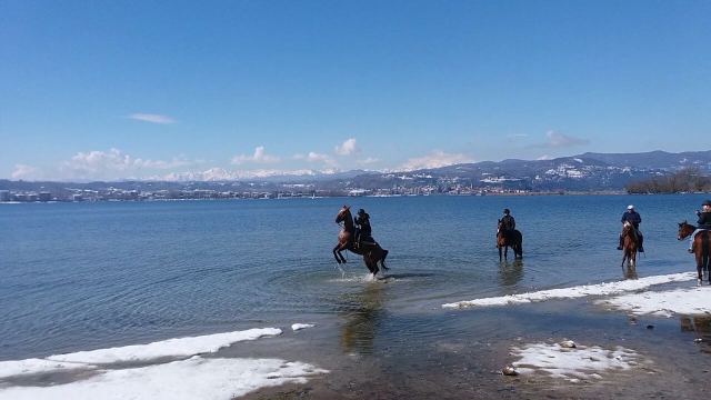 En medio del lago Maggiore 