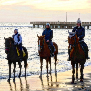 Pbaños a caballo y cena de San Valentín en Roma