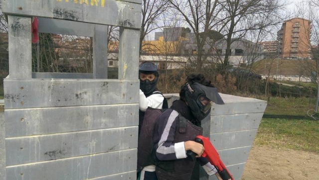 Saliendo de la torreta