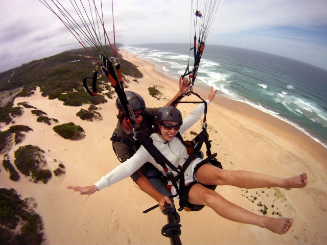  Volando sobre la playa 