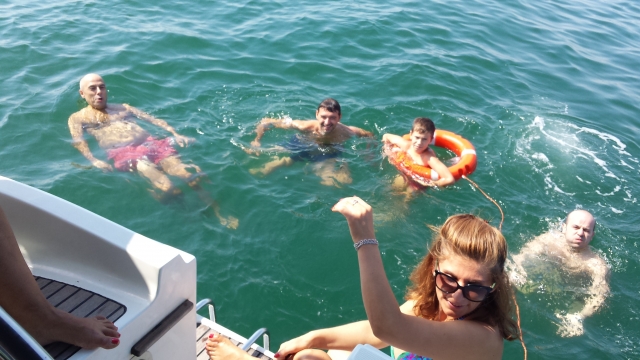  Bañarse frenle a la costa de Cesenatico 
