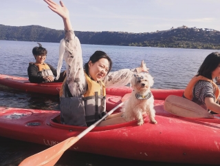 Ruta enogastronómica en kayak por el lago de Castelgandolfo 3h