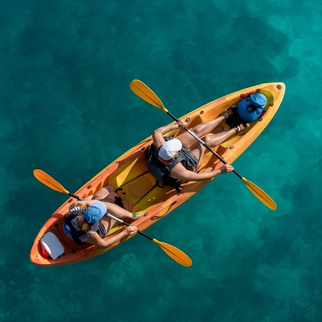 Aventura en canoa en el lago de Bracciano (3h)