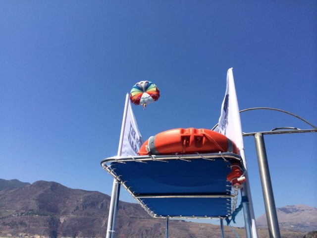  El parasail en vuelo 