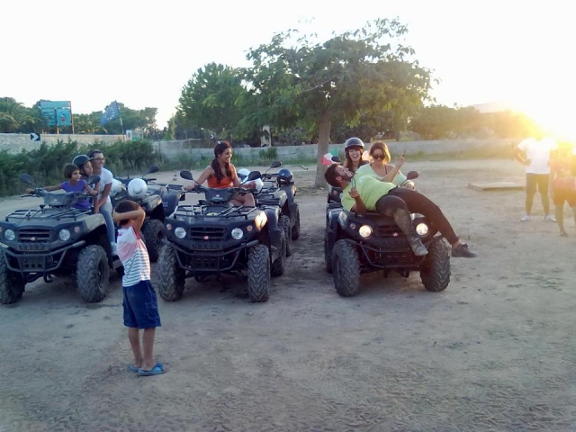 En cuatrimotos en Salento 