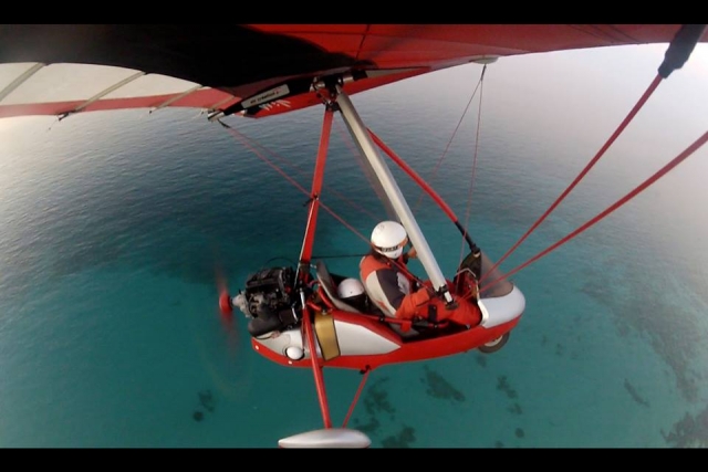 Volando sobre el mar 