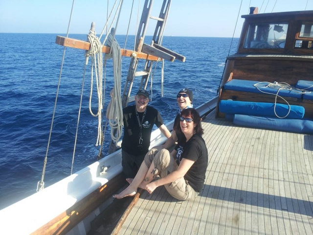 A bordo de la goleta 