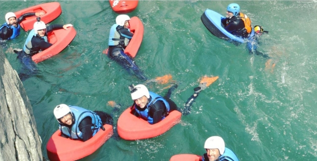  El grupo en el agua 
