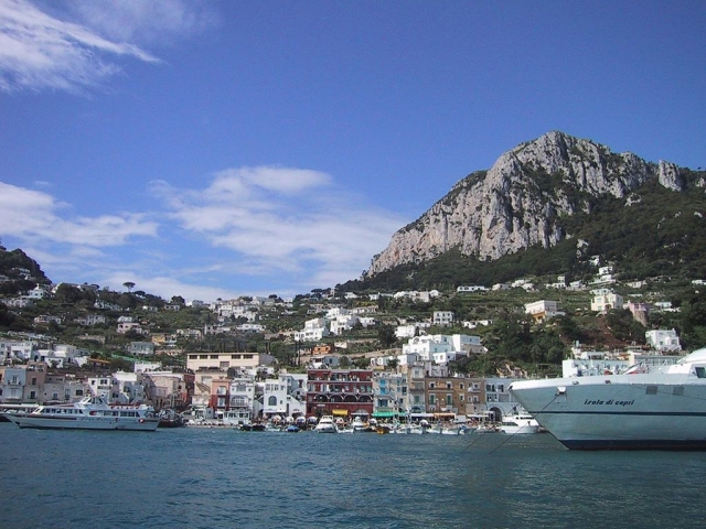 Llegando a Capri 