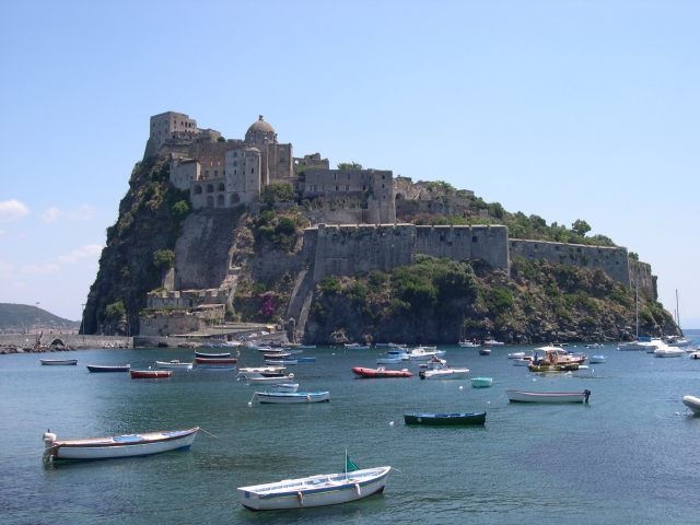  Vista de Ischia desde el mar 