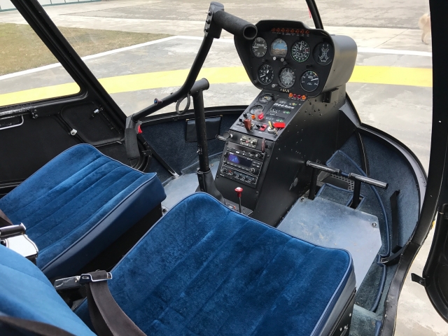  El interior del helicóptero 