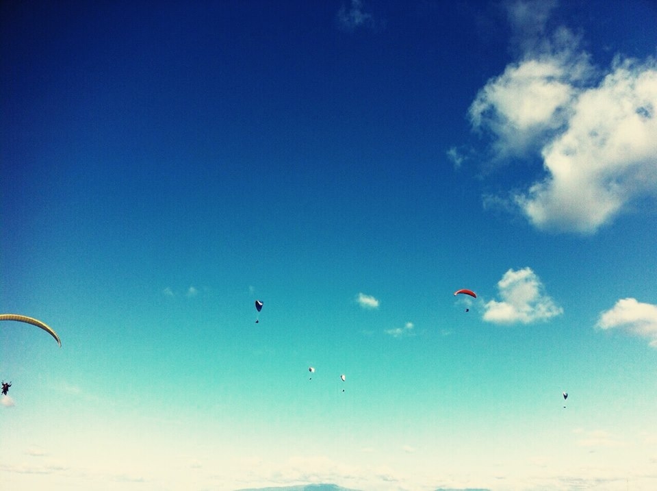 Parapentes en vuelo Parapentes en vuelo