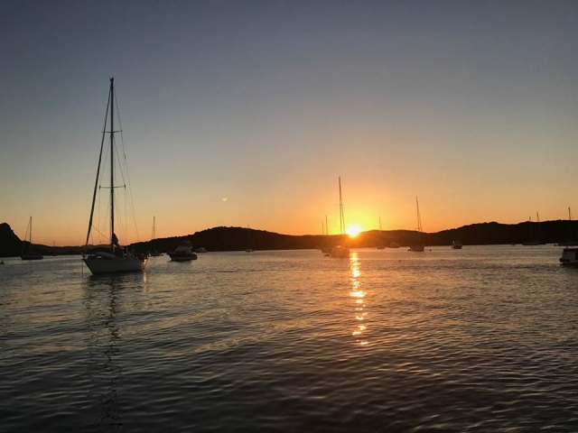 un atardecer único 