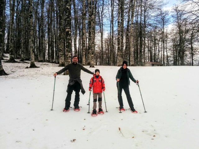 ¡las raquetas de nieve son para todos!