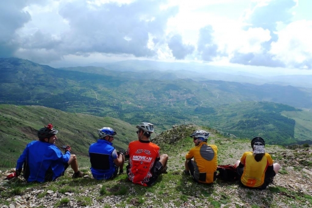  un breve descanso para admirar la increíble vista
