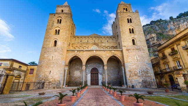 la hermosa catedral de Cefalú 