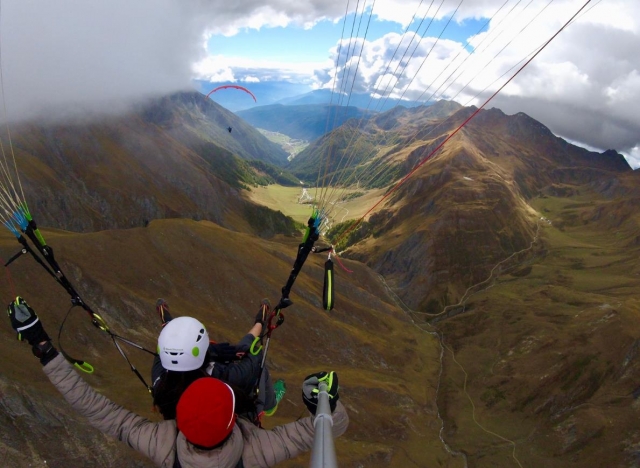  parapenle en las nubes 