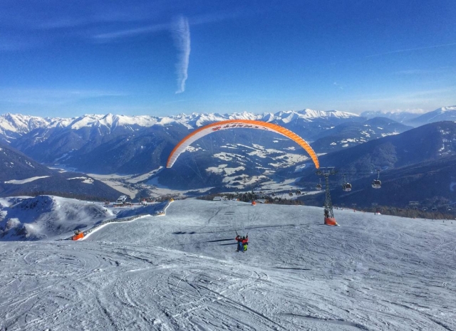  volar en parapenle en invierno 