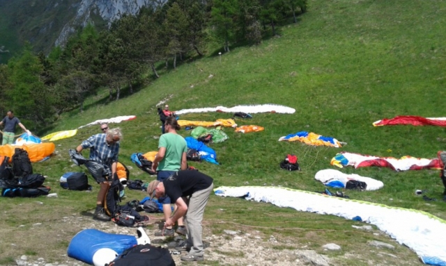  Preparando el parapenle 