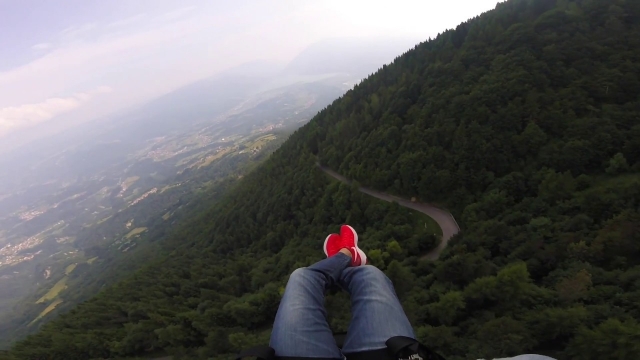  La vista desde el parapenle 