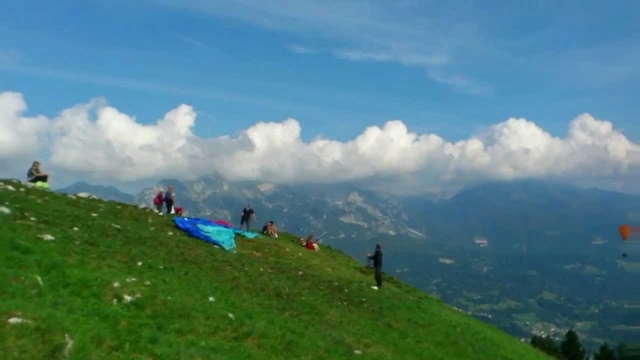 el despegue en parapenle 