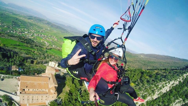 Un selfie con nuestro piloto. 