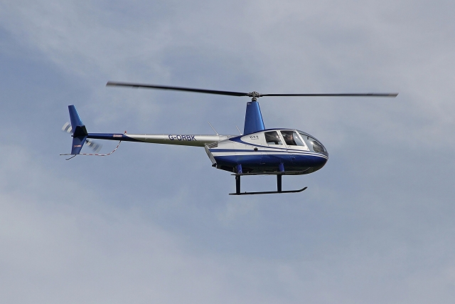 El helicóptero en vuelo