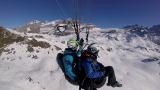 Vuelo en parapente térmico en Pinzolo Dolomitas 1h