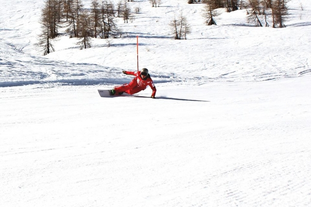 Descenso sobre la nieve