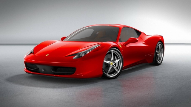  un hermoso Ferrari rojo 