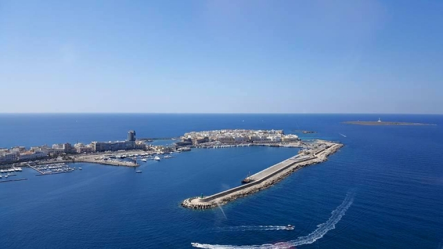 el puerto desde arriba