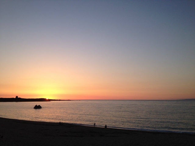 Venga a remar con un atardecer como esle 