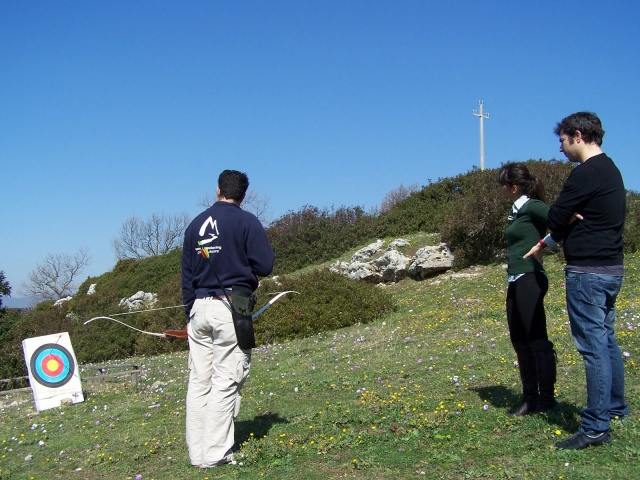Arcotreck con guía en las montañas cerca de Pontecagnano 