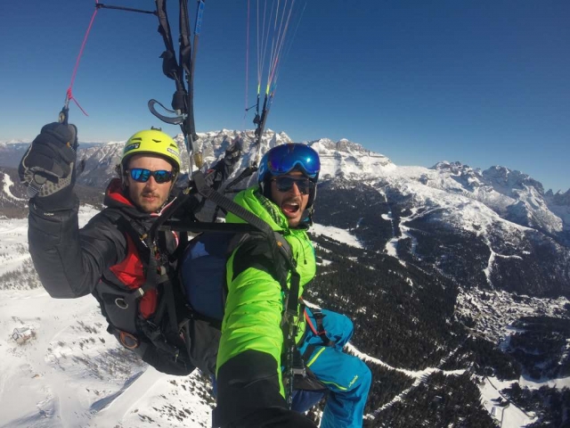  El increíble parapenle en invierno 