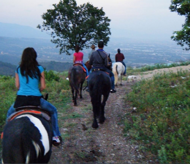  Excursión a caballo en grupo por la costa de Amalfi 