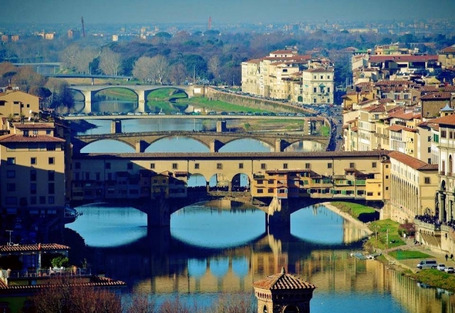  La hermosa Florencia desde arriba de nuestro helicóptero 