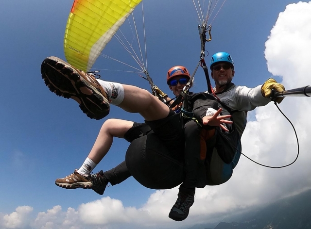 aterrizaje en parapente 