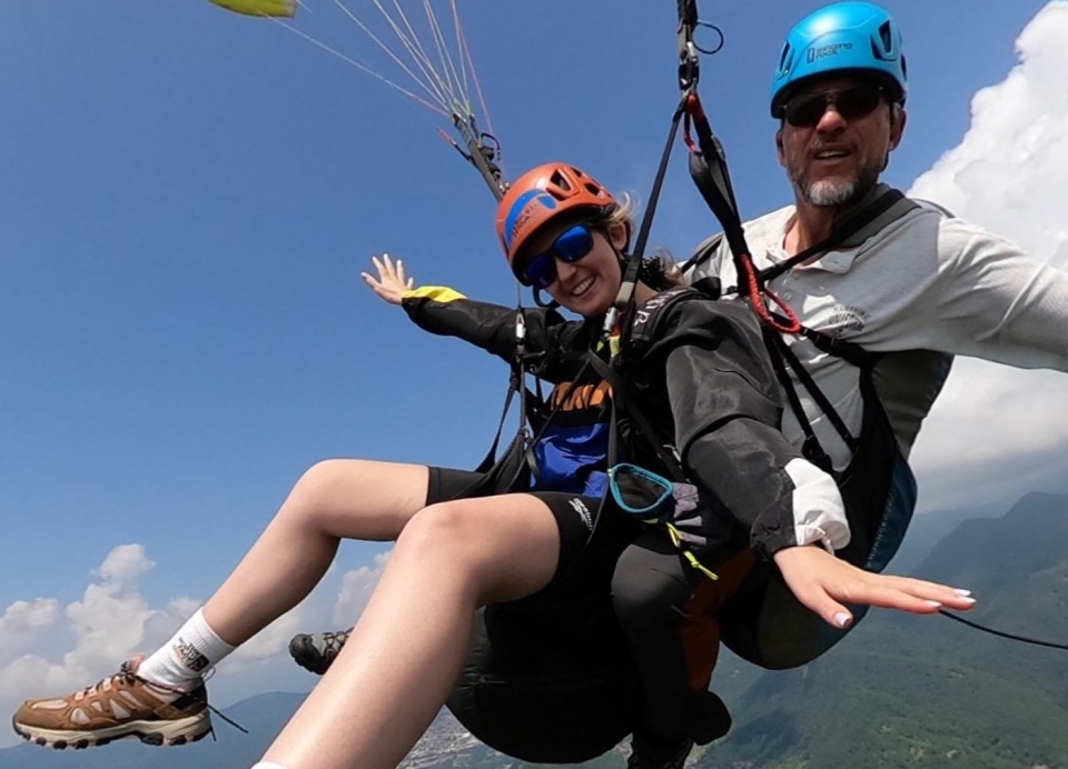  parapente sobre Brescia 