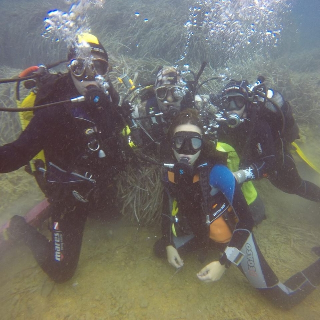 buceo en grupo! 