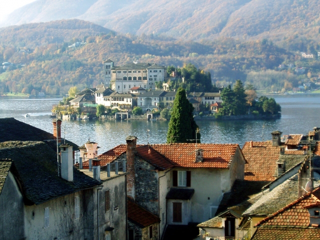La isla de San Giulio d'Orta 