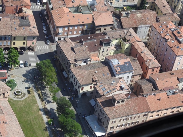 La vista desde nuestro helicóptero 