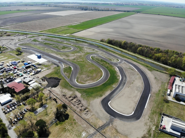 Foto aérea del circuito Pomposa 