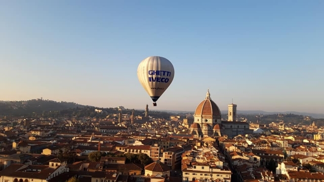 sobre el centro de Florencia
