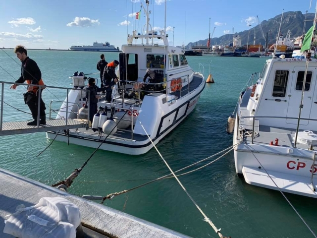 preparación para salir al mar