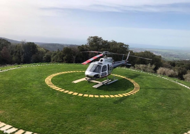 helicóptero en el Chianusted