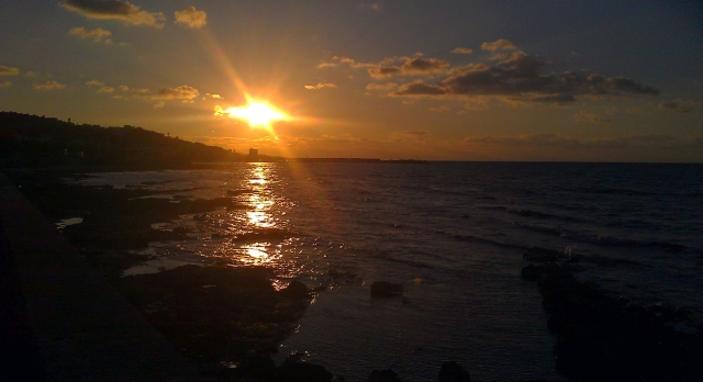 Sol ponienle en Santa Maria di Leuca 