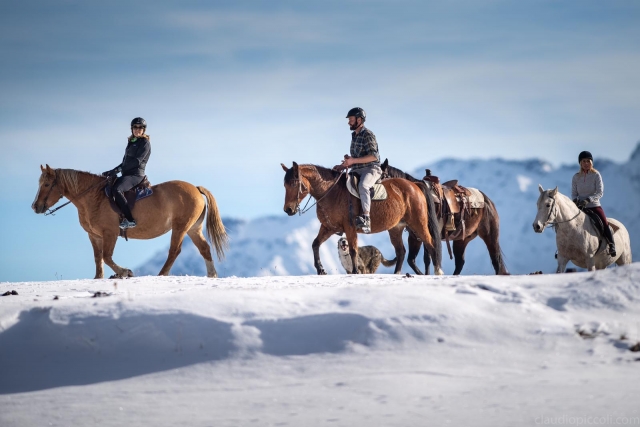  paseo a caballo en la nieve