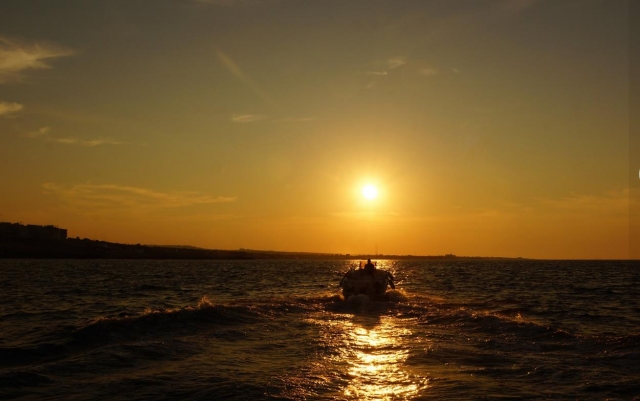 excursión al atardecer