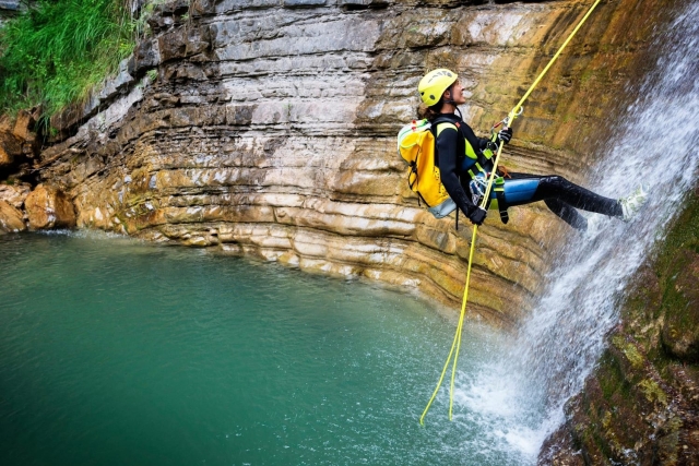 Descenso con soga 